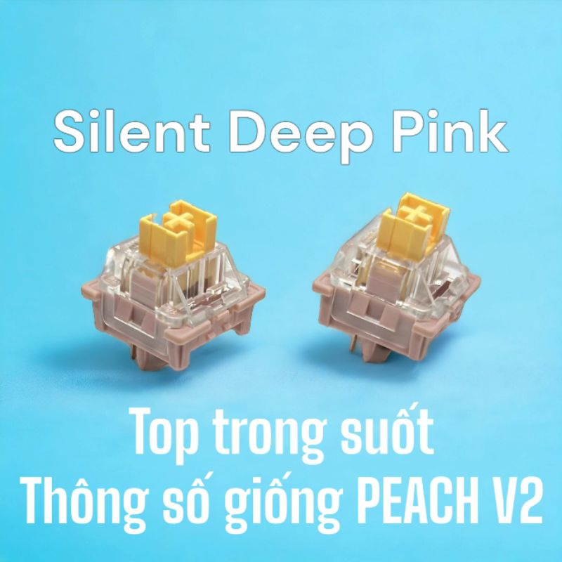 Outemu Silent Switch cho bàn phím cơ Peach Lime Ocean - Gói 10 cái - Ảnh 15