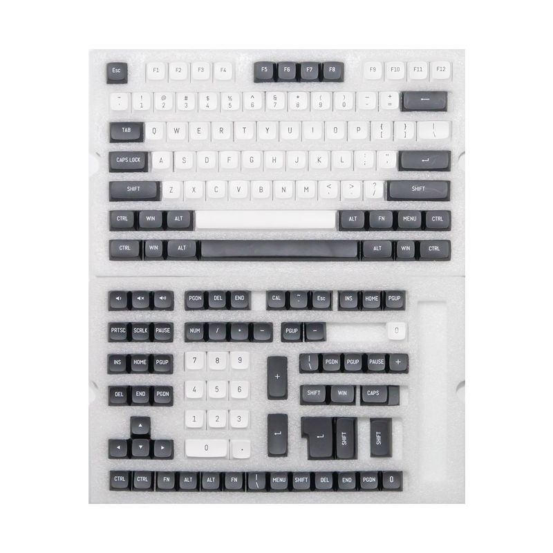 Bộ nút Keycap Fuhlen Panda PBT Double shot CSA Profile - Ảnh 6