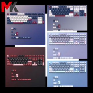 Bộ nút Keycap Cherry PBT double shot cho bàn phím cơ, đa layout cơ bản