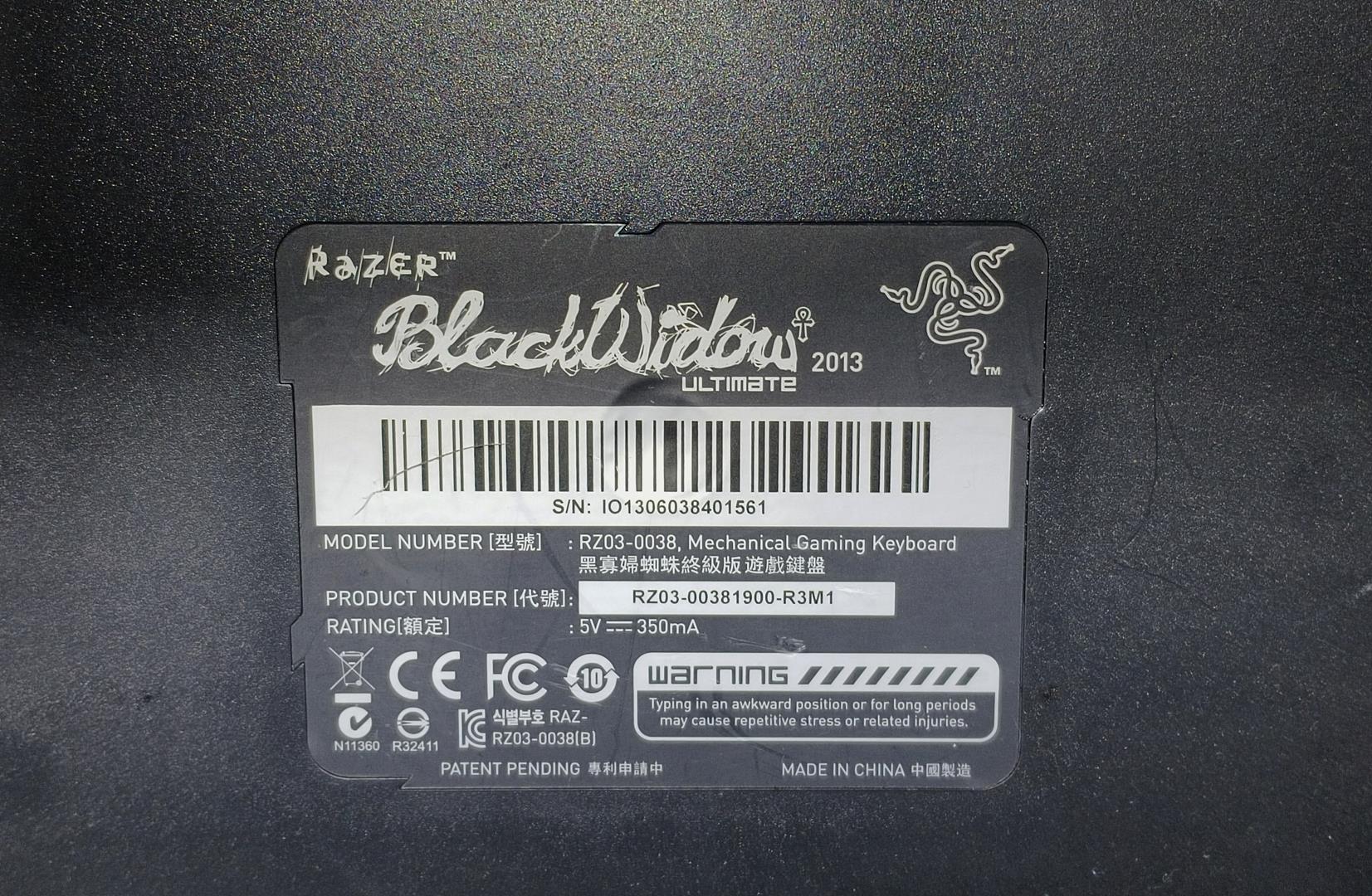 Bàn phím cơ Razer Blackwidow Ultimate 2013 hàng cũ - Ảnh 8