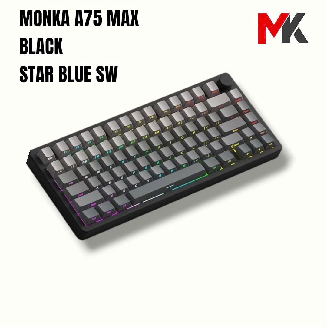 Monka A75 Max - Bàn Phím Cơ 75% Cao Cấp, Nhôm CNC, 3 Chế Độ Kết Nối, QMK VIA | MKShop - Ảnh 18