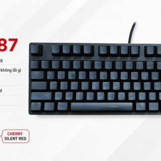 Bàn Phím Cơ IKBC C87 Black Ninja (Cũ) - TKL, Cherry Silent Red | MKShop