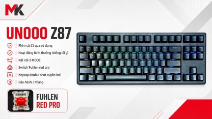 Bàn Phím Cơ UNOOO Z87 (Cũ) - 3 Mode, Hotswap, Switch Fuhlen Red Pro | MKShop