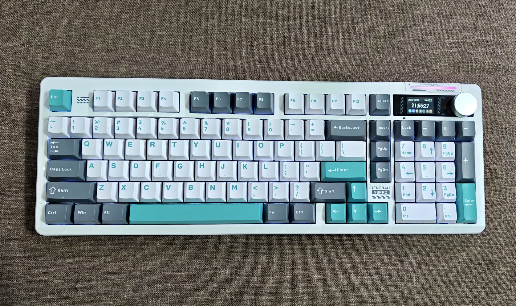 Bàn Phím Cơ Lingbao K98 Pro (Cũ 97%) - Màn Hình, Núm Xoay, Pin 10K | MKShop 12 mkshop 88034160 02