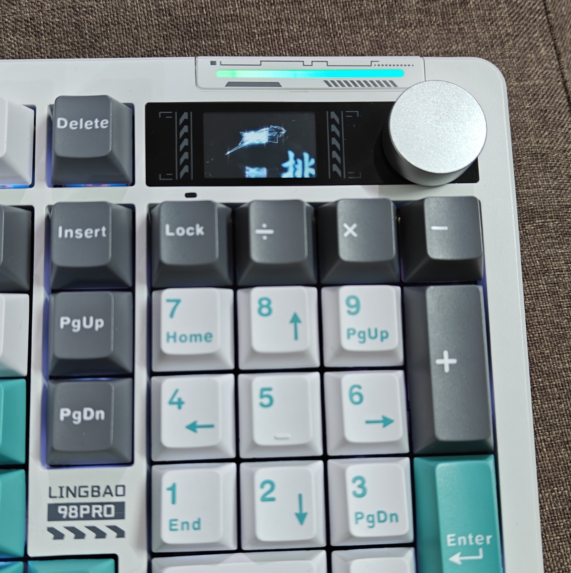 Bàn Phím Cơ Lingbao K98 Pro (Cũ 97%) - Màn Hình, Núm Xoay, Pin 10K | MKShop 18 mkshop 88034160 08