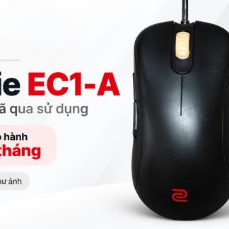 Chuột gaming Zowie EC1-A màu đen scroll vàng trên banner giới thiệu sản phẩm cũ