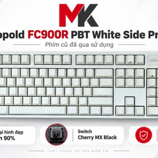 Banner Leopold FC900R PBT White Side Print bàn phím cơ Fullsize trắng.