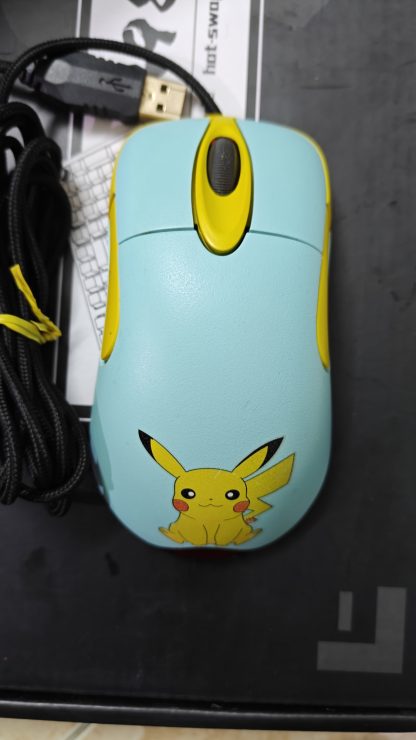 Chuột Gaming Microsoft IntelliMouse Optical 1.1A (Cũ) - Custom Pikachu, Đã Thay Click | MKShop